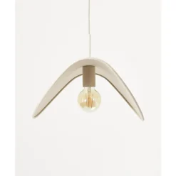 Lampara De Techo De Lino De Diseno Kenzie