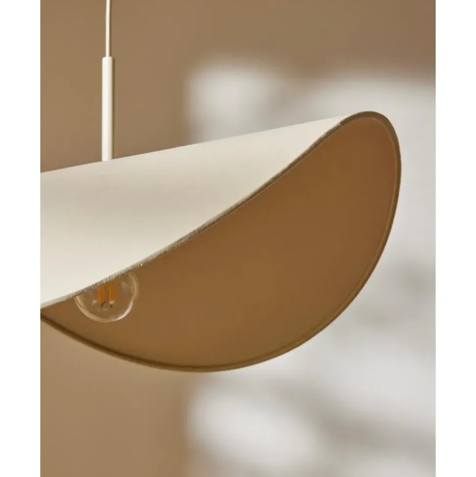 Lampara De Techo De Lino De Diseno Kenzie