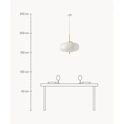 Lampara De Techo De Papel De Arroz De Diseno Misaki