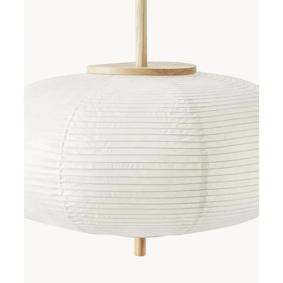 Lampara De Techo De Papel De Arroz De Diseno Misaki