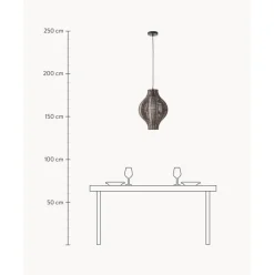 Lampara De Techo De Ratan Malena