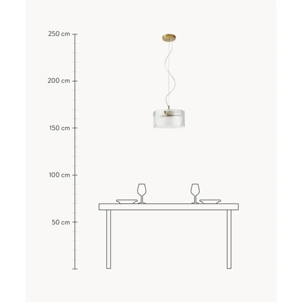 Lampara De Techo De Vidrio Emmi