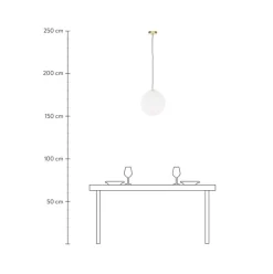 Lampara De Techo De Vidrio Opalino Beth