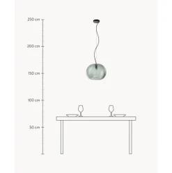 Lampara De Techo De Vidrio Tintado Brice