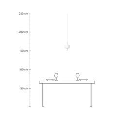 Lampara De Techo De Vidrio Soplado Artesanalmente Regulable Kushi