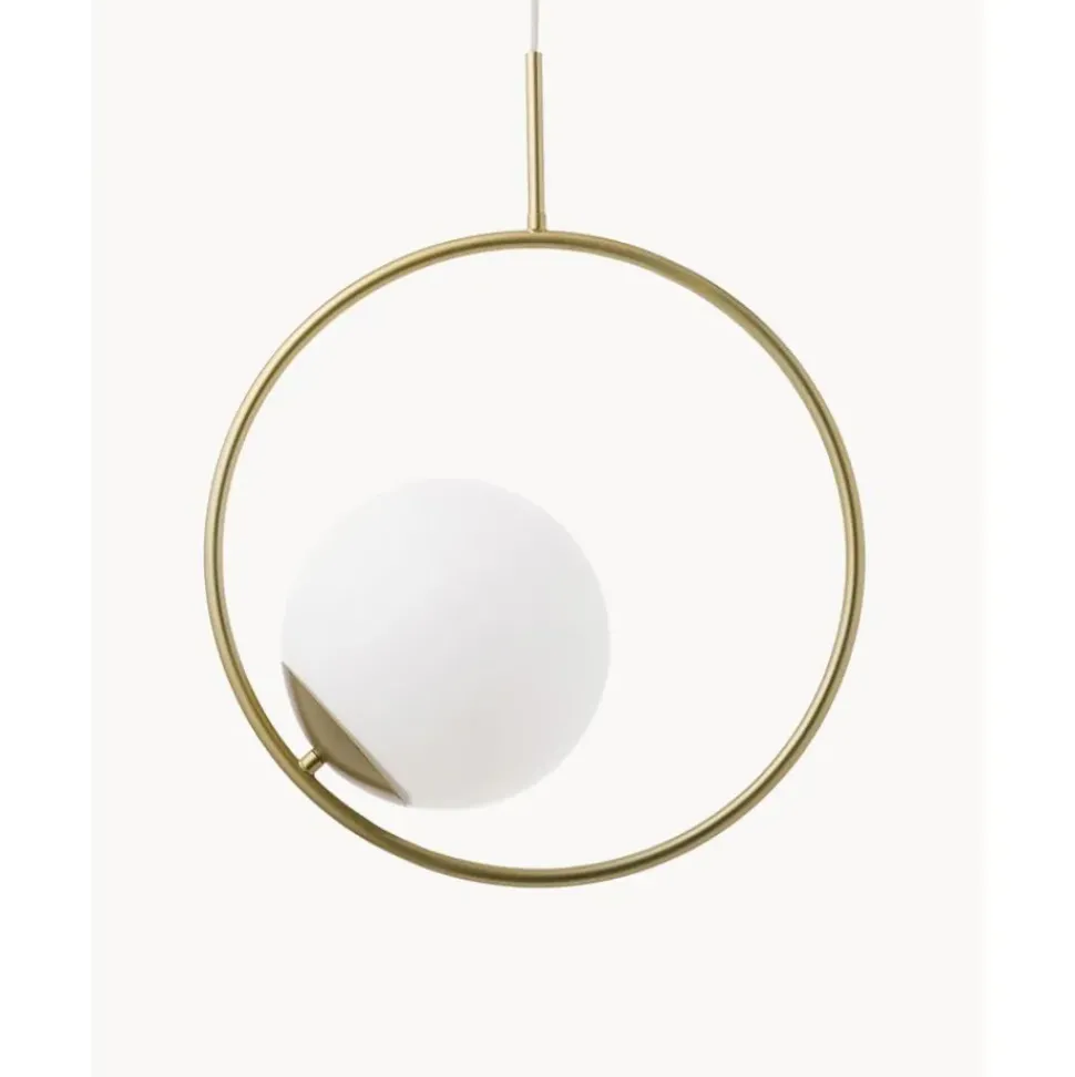 Lampara De Techo De Vidrio Opalino Chloe