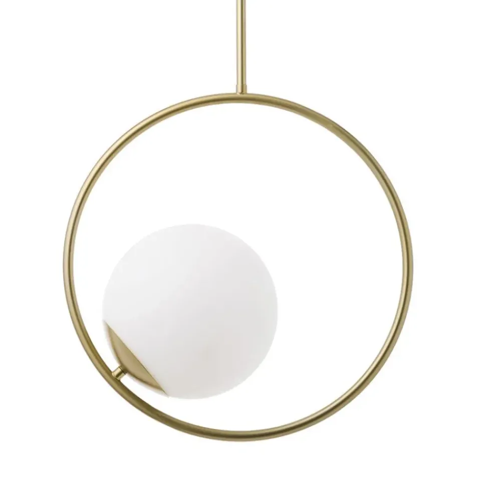 Lampara De Techo De Vidrio Opalino Chloe