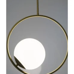 Lampara De Techo De Vidrio Opalino Chloe