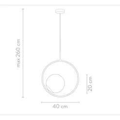 Lampara De Techo De Vidrio Opalino Chloe