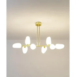 Lampara De Techo De Vidrio Opalino Lilja