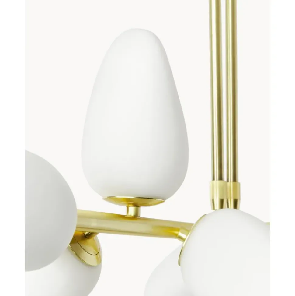 Lampara De Techo De Vidrio Opalino Lilja