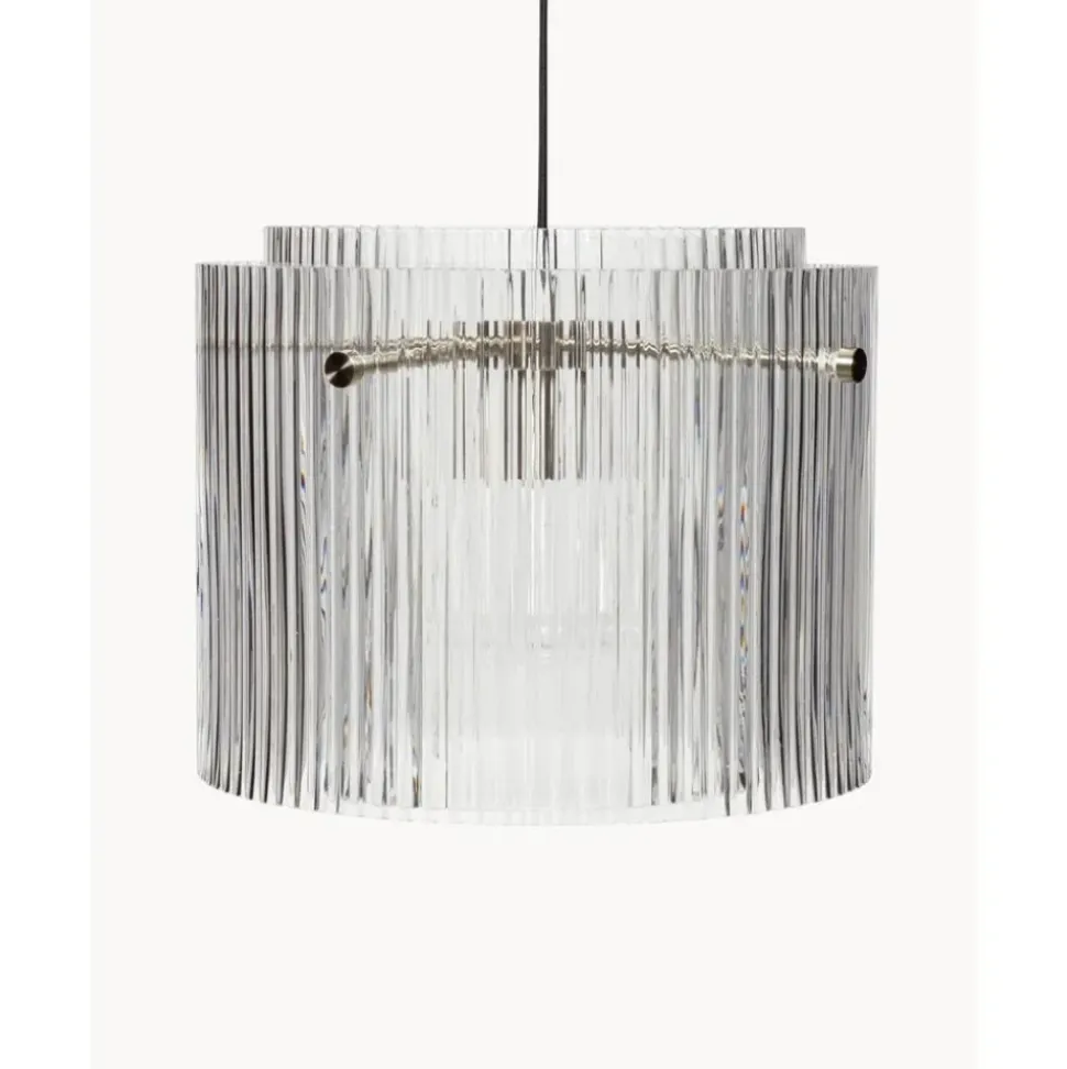 Lampara De Techo De Vidrio Con Relieves Ripple