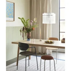 Lampara De Techo De Vidrio Con Relieves Ripple