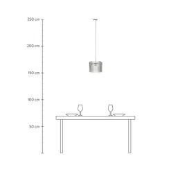 Lampara De Techo De Vidrio Con Relieves Ripple