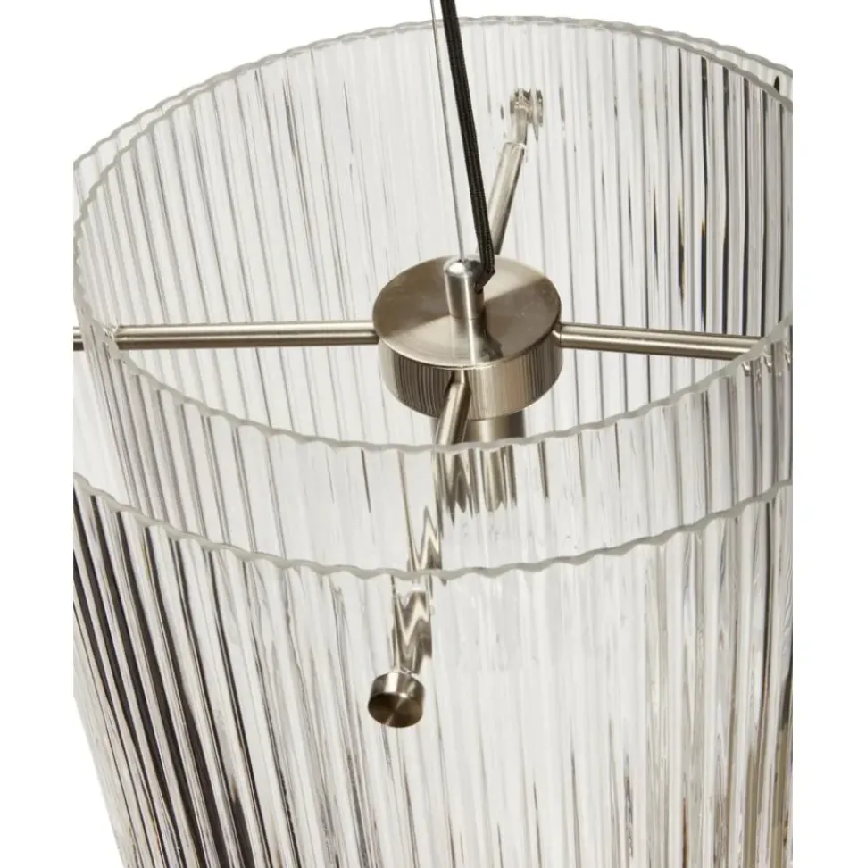 Lampara De Techo De Vidrio Con Relieves Ripple