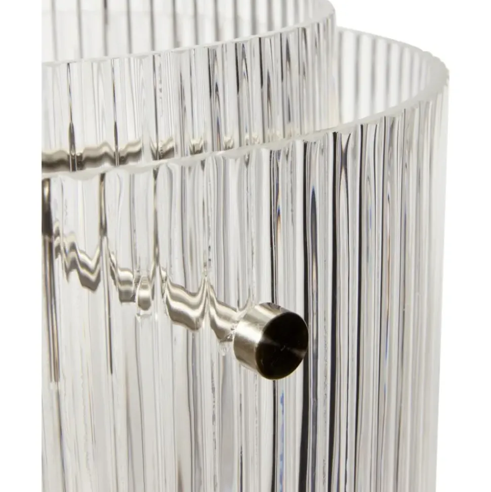 Lampara De Techo De Vidrio Con Relieves Ripple