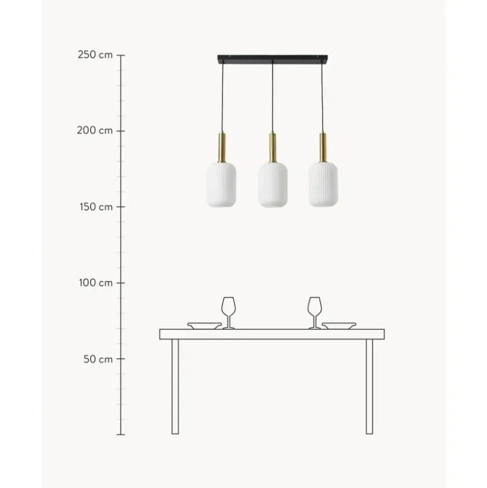 Lampara De Techo De Vidrio Opalino Candela