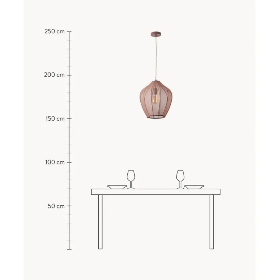 Lampara De Techo En Tejido Malla Beau