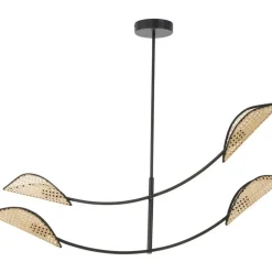 Lampara De Techo Grande Con Tejido Vienes Freja