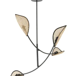 Lampara De Techo Grande Con Tejido Vienes Freja