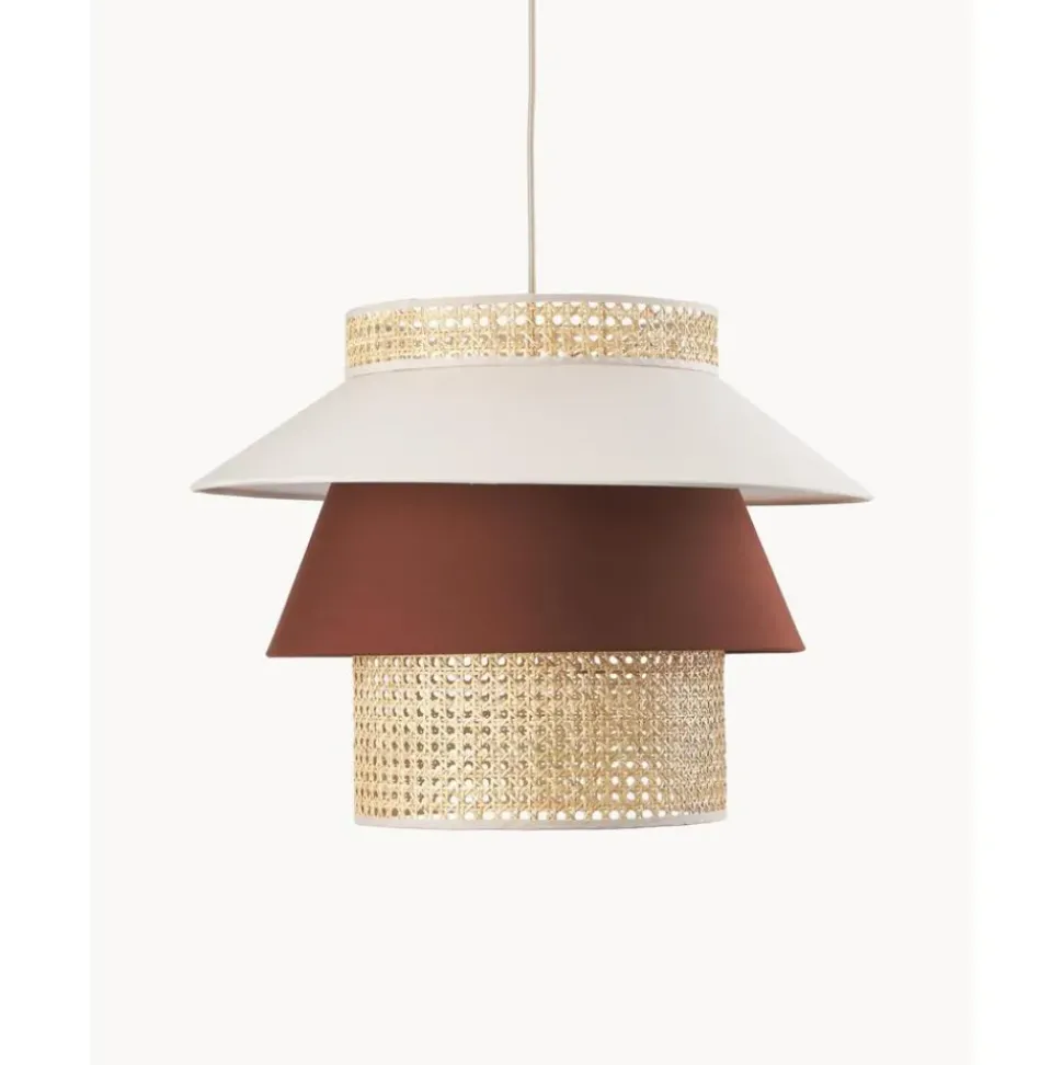 Lampara De Techo Grande Con Tejido Vienes Klea