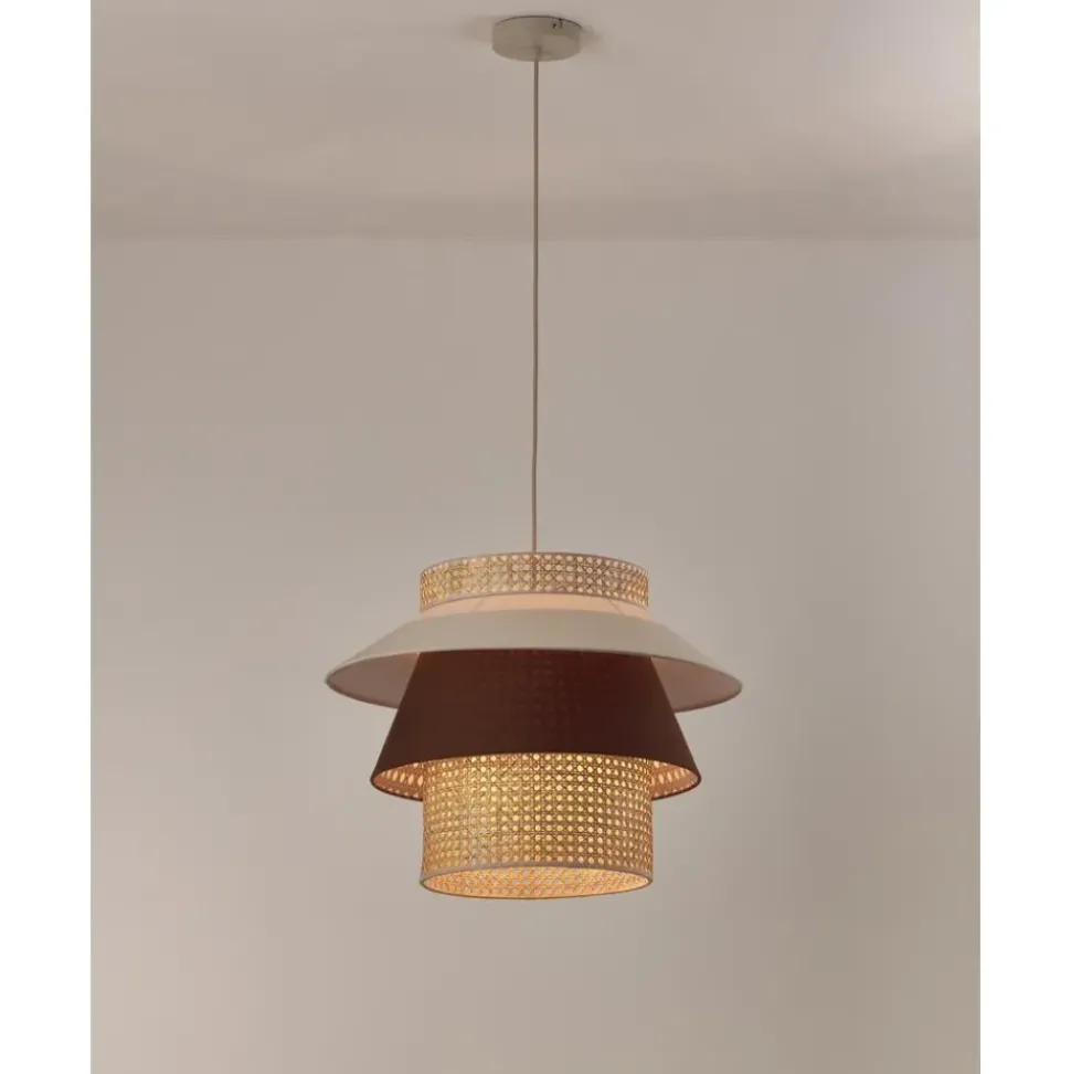Lampara De Techo Grande Con Tejido Vienes Klea