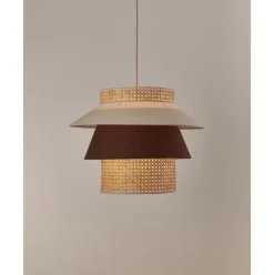 Lampara De Techo Grande Con Tejido Vienes Klea