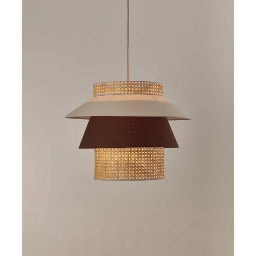 Lampara De Techo Grande Con Tejido Vienes Klea