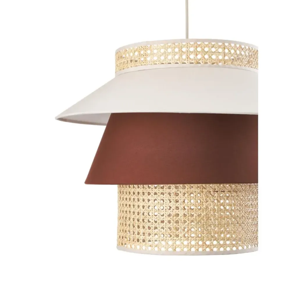 Lampara De Techo Grande Con Tejido Vienes Klea