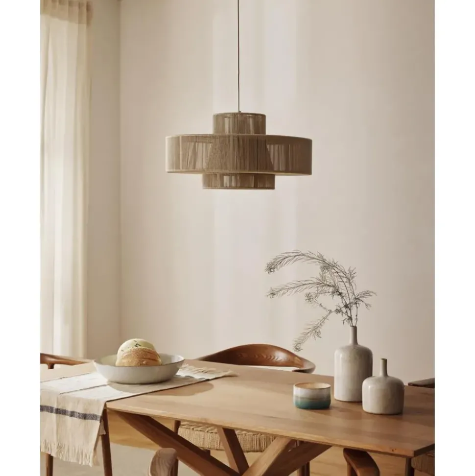 Lampara De Techo Grande De Lino Lace