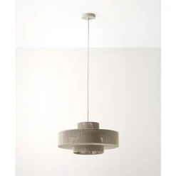 Lampara De Techo Grande De Lino Lace