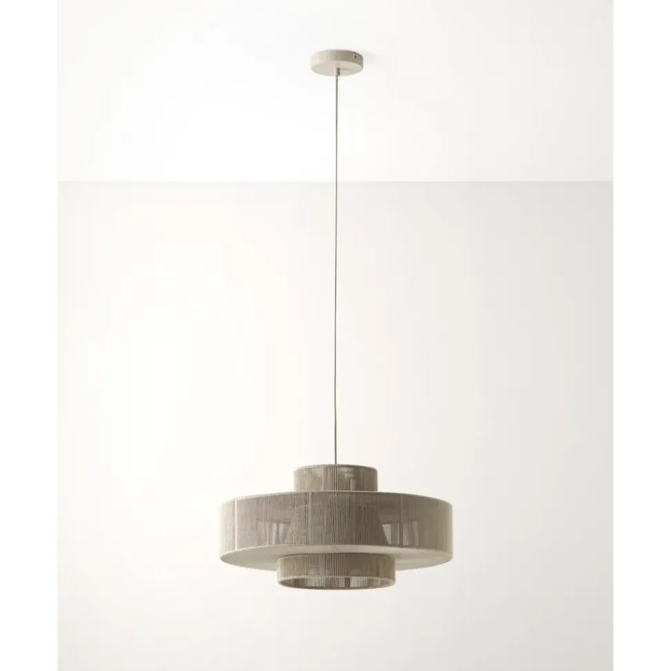 Lampara De Techo Grande De Lino Lace