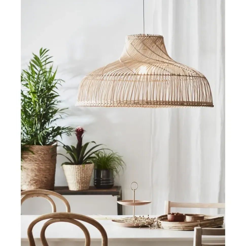 Lampara De Techo Grande De Ratan Bali