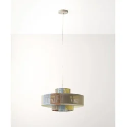 Lampara De Techo Grande De Lino Lace