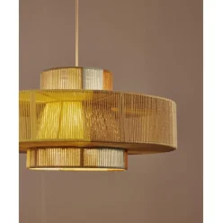 Lampara De Techo Grande De Lino Lace