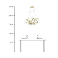 Lampara De Techo Grande Led Saturn