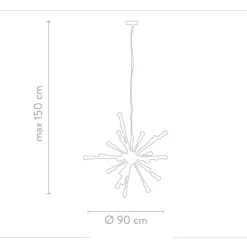 Lampara De Techo Grande Spike