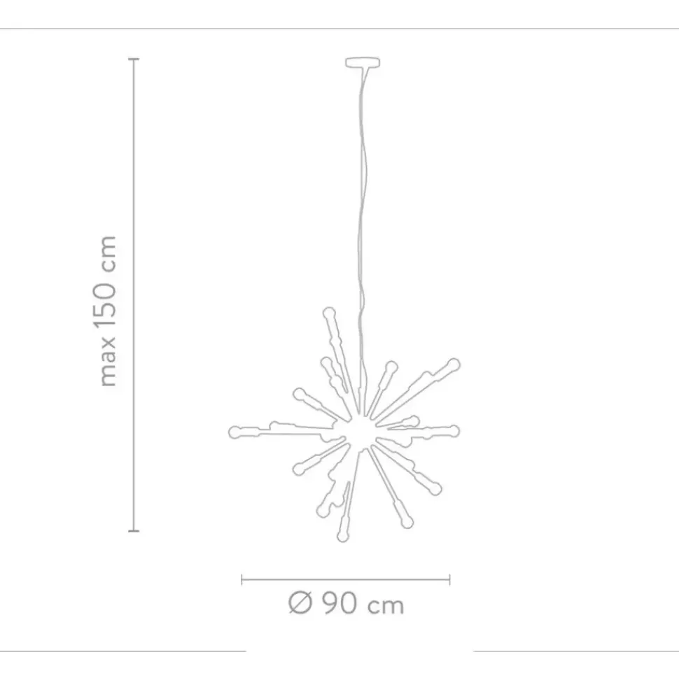 Lampara De Techo Grande Spike