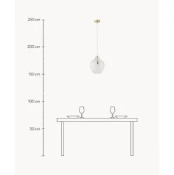 Lampara De Techo Pequena De Vidrio Lee