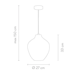 Lampara De Techo Pequena De Vidrio Lee