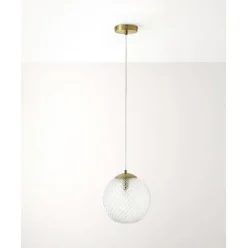 Lampara De Techo Pequena De Vidrio Lorna