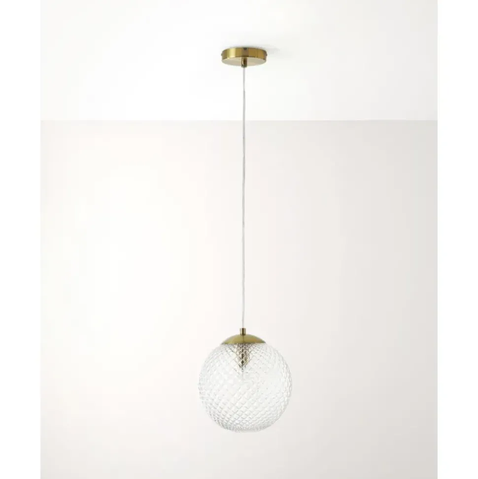 Lampara De Techo Pequena De Vidrio Lorna