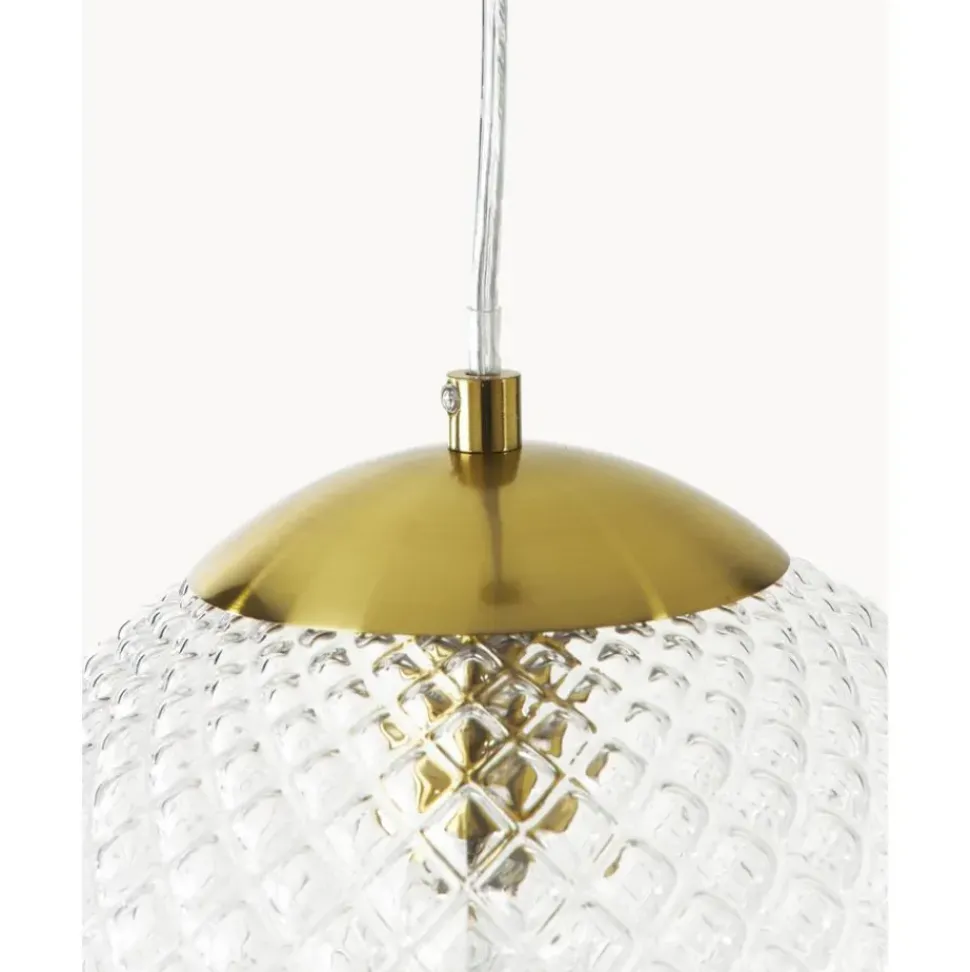 Lampara De Techo Pequena De Vidrio Lorna