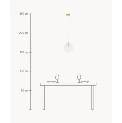 Lampara De Techo Pequena De Vidrio Lorna