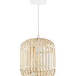 Lampara De Techo Pequena De Bambu Adam