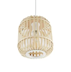 Lampara De Techo Pequena De Bambu Adam