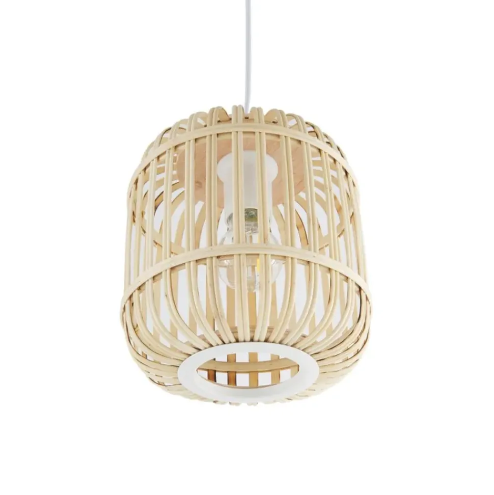 Lampara De Techo Pequena De Bambu Adam