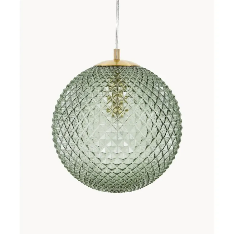 Lampara De Techo Pequena De Vidrio Lorna