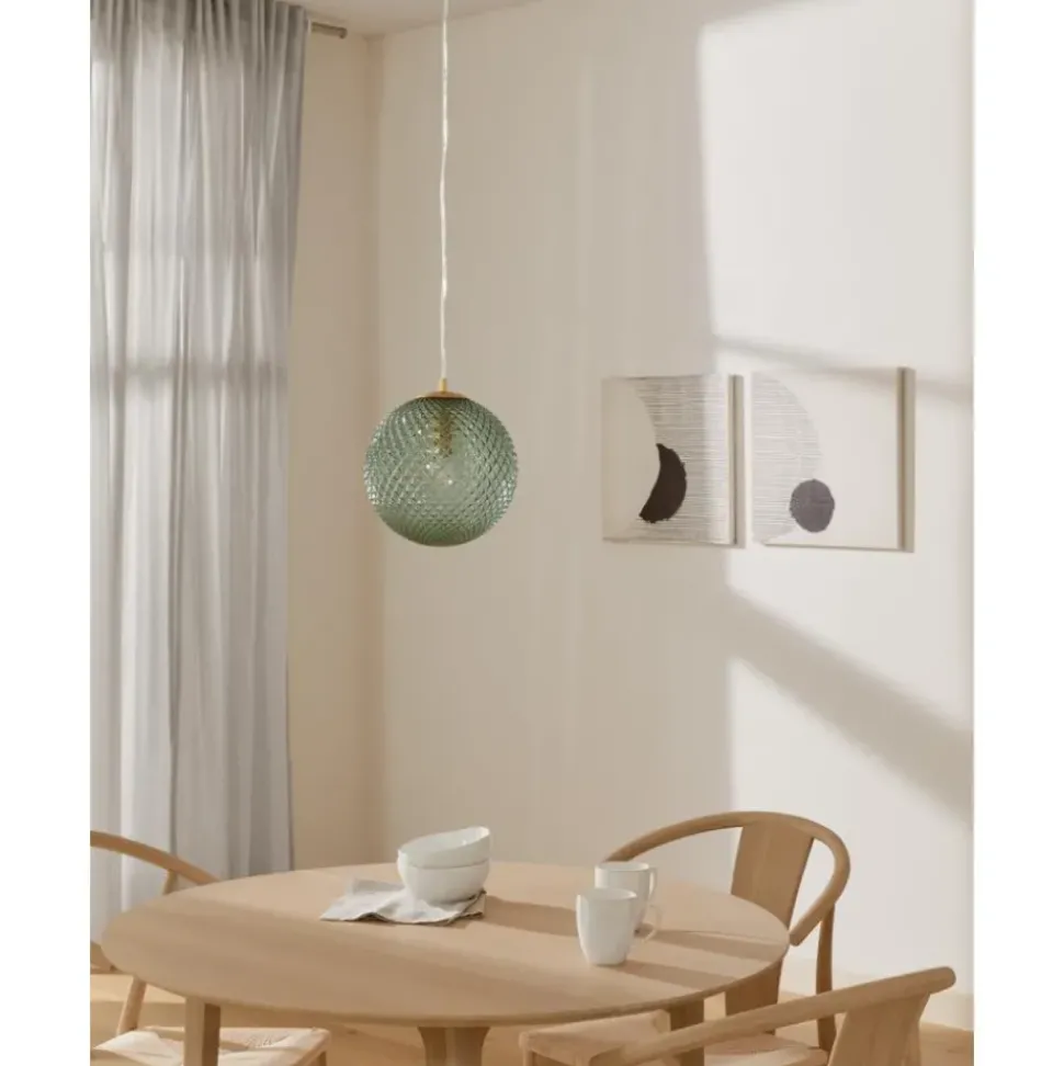 Lampara De Techo Pequena De Vidrio Lorna