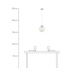 Lampara De Techo Pequena De Vidrio Lorna